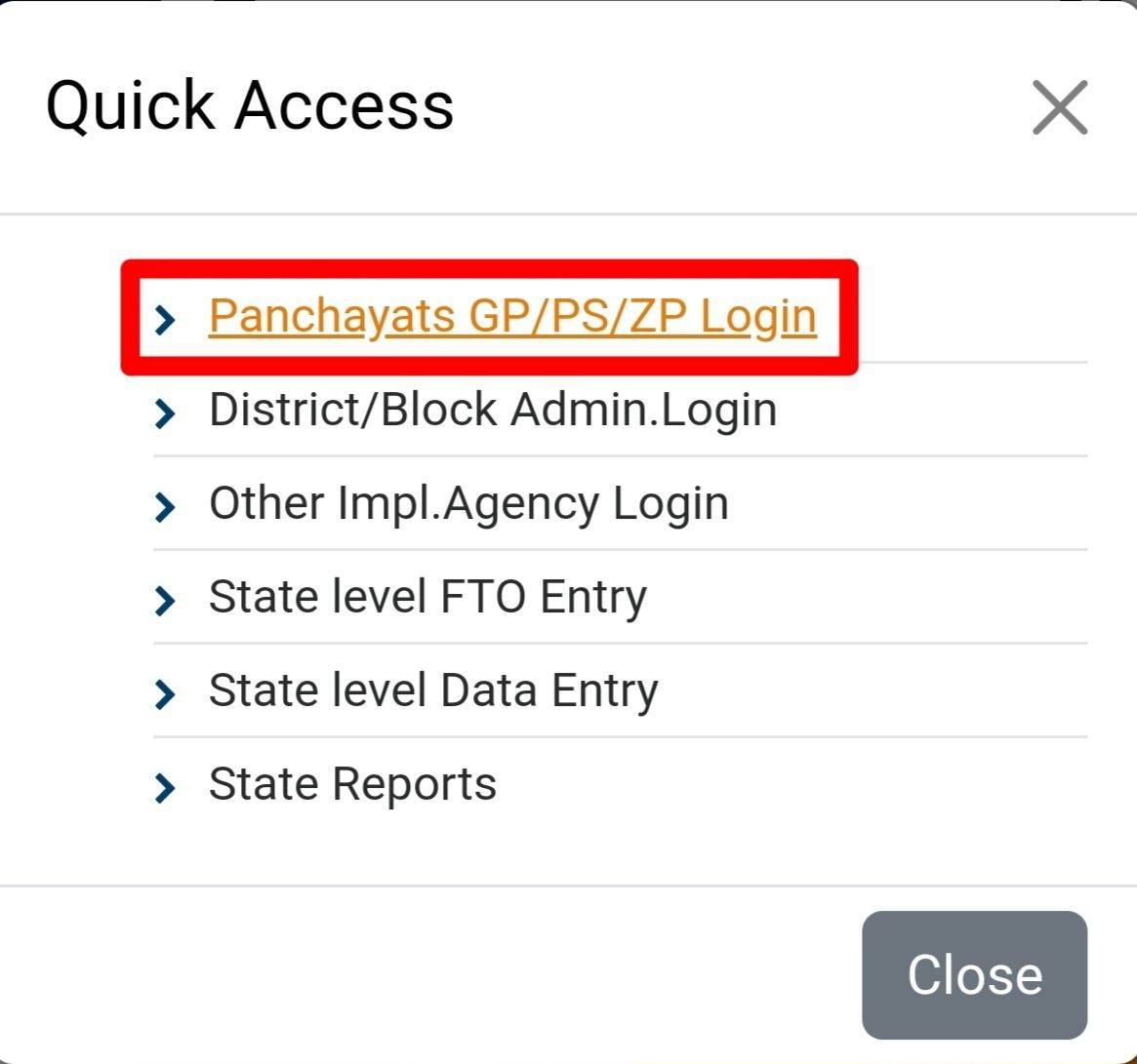 Panchayats GP/PS/ZP Login