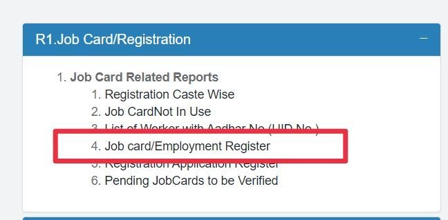 Job Card/Registration