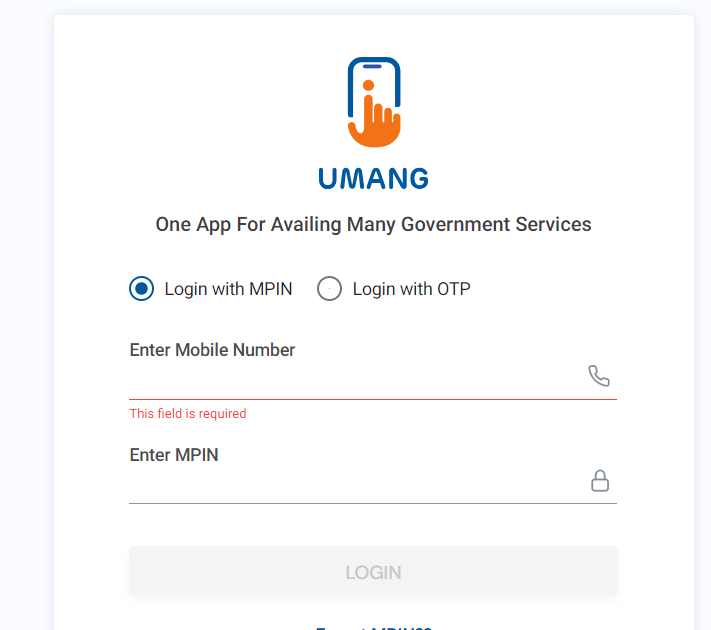 UMANG Login