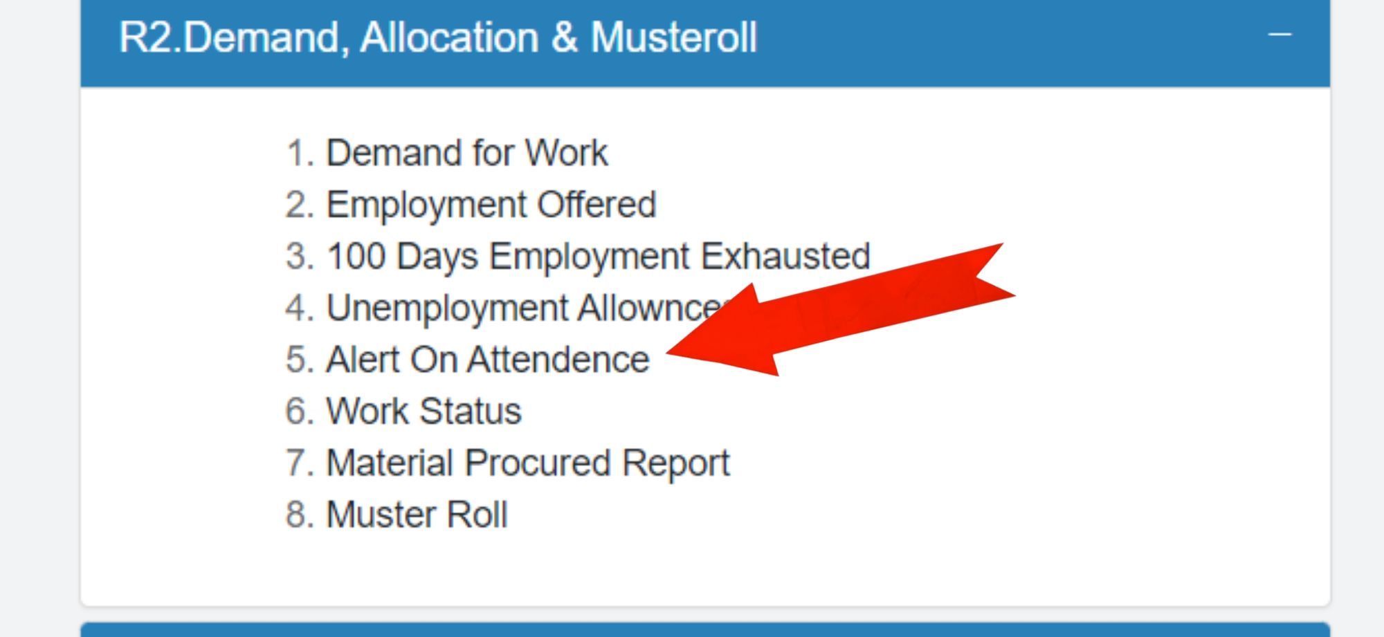 NREGA Attendance Check