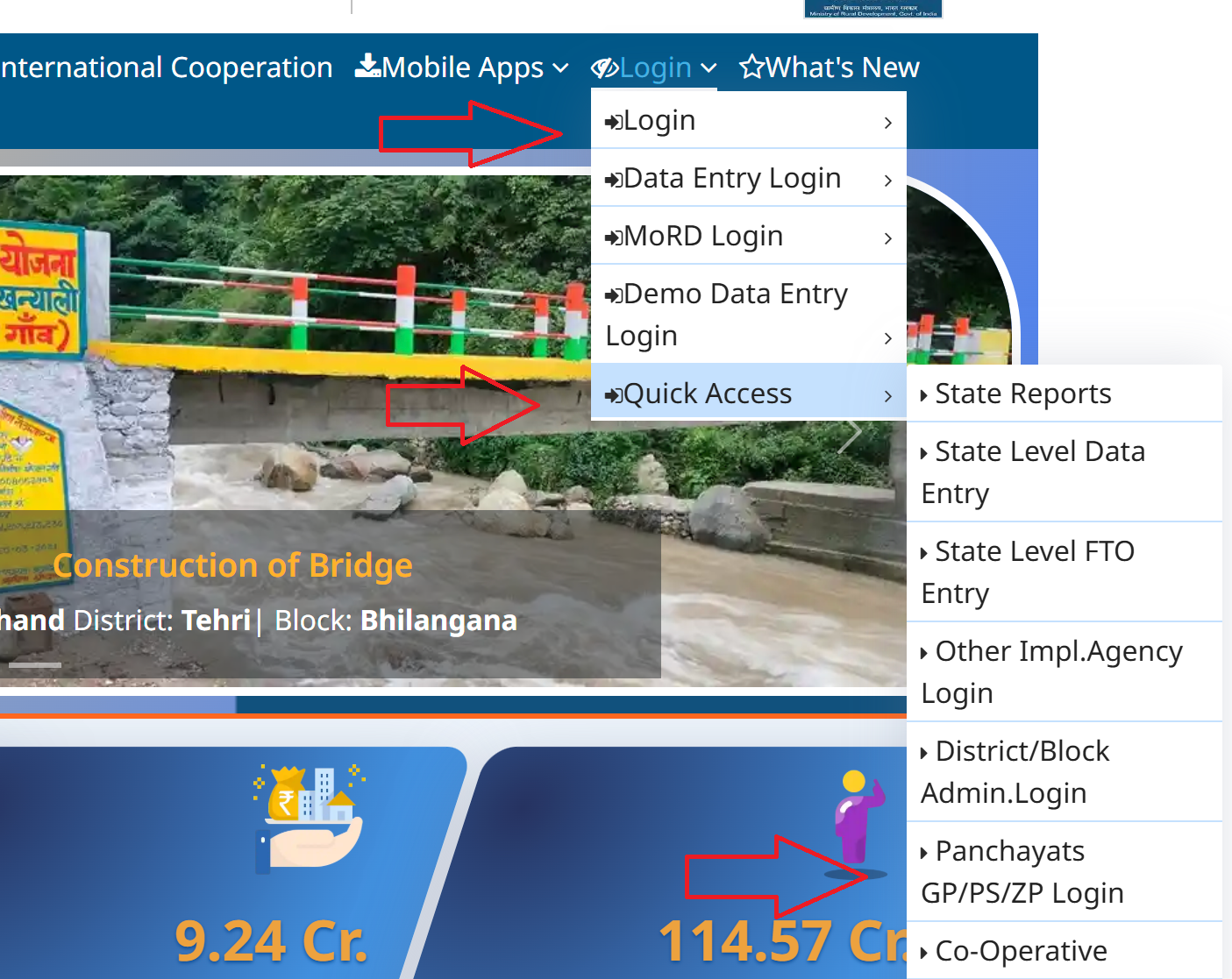 NREGA State Wise Reports Section